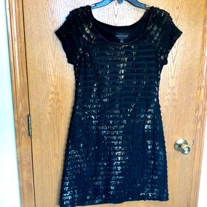 Black and Gold Chrome Dress